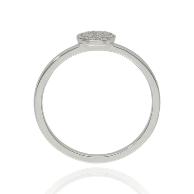 Fehér arany gyűrű 52-es méret (B49286)